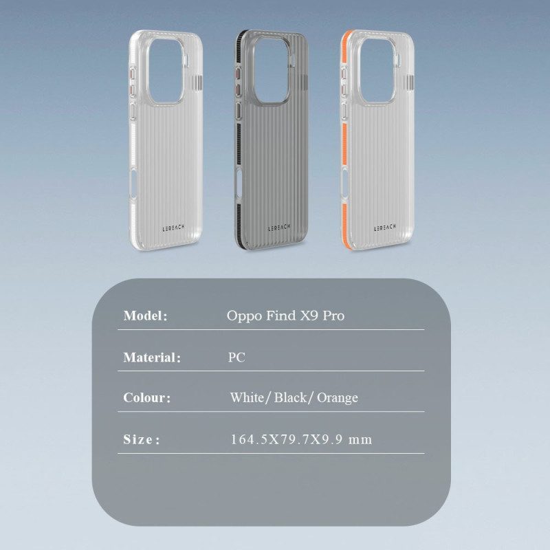 Skal För Oppo Find X9 Pro 5g Toc-serien Lereach