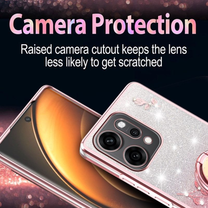 Skal För Oppo Reno 14 Pro 5g Ringhållare Med Strass