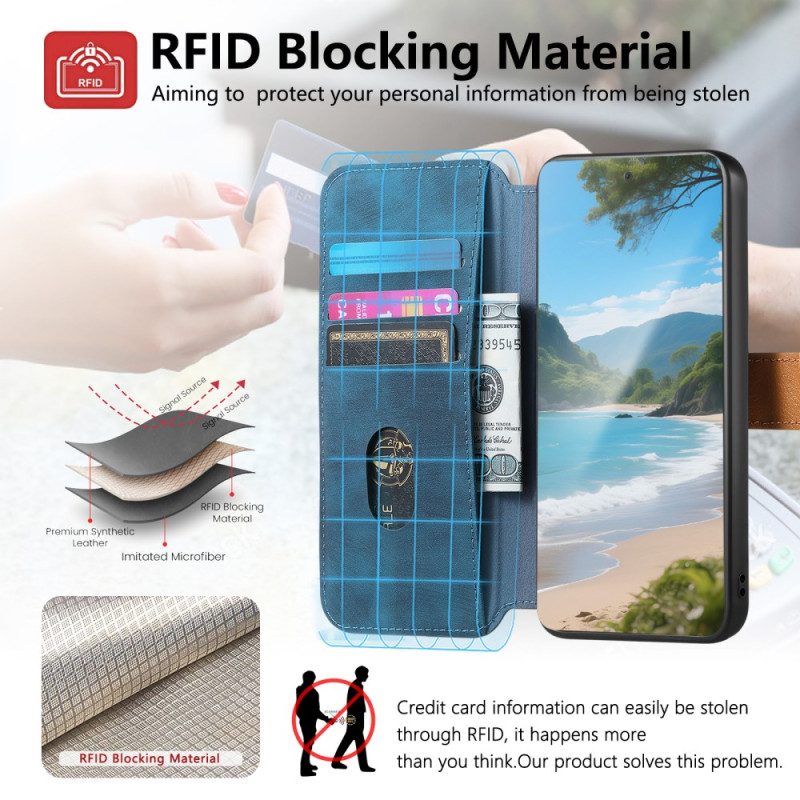 Skal För Realme 14 5g Retro Med Rem-stativ