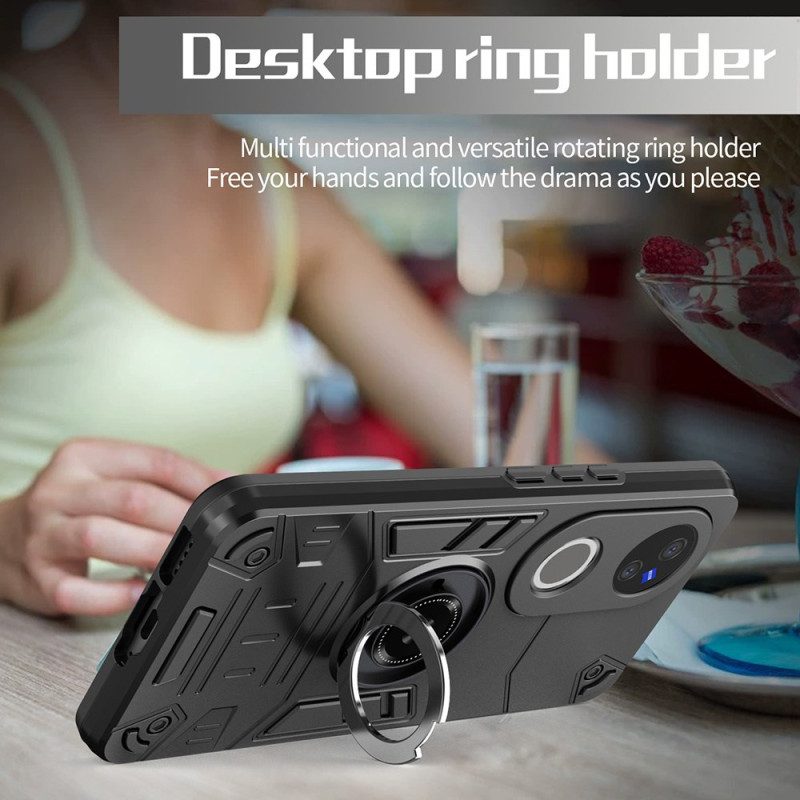 Skal För Vivo V50 5g Robust Ringhållare