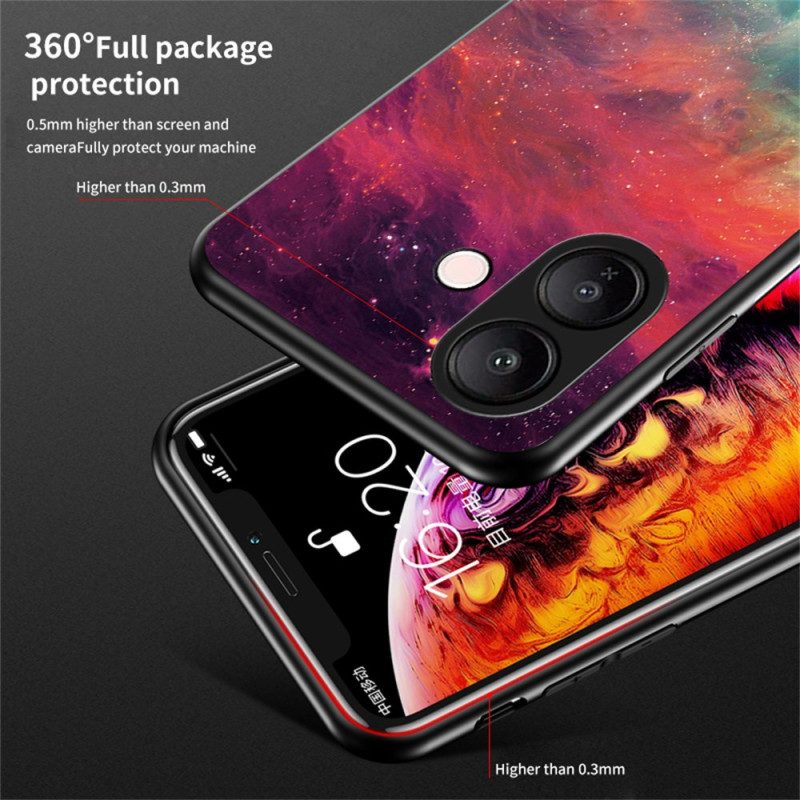 Skal För Vivo V60 Lite Himmelsblått Härdat Glas