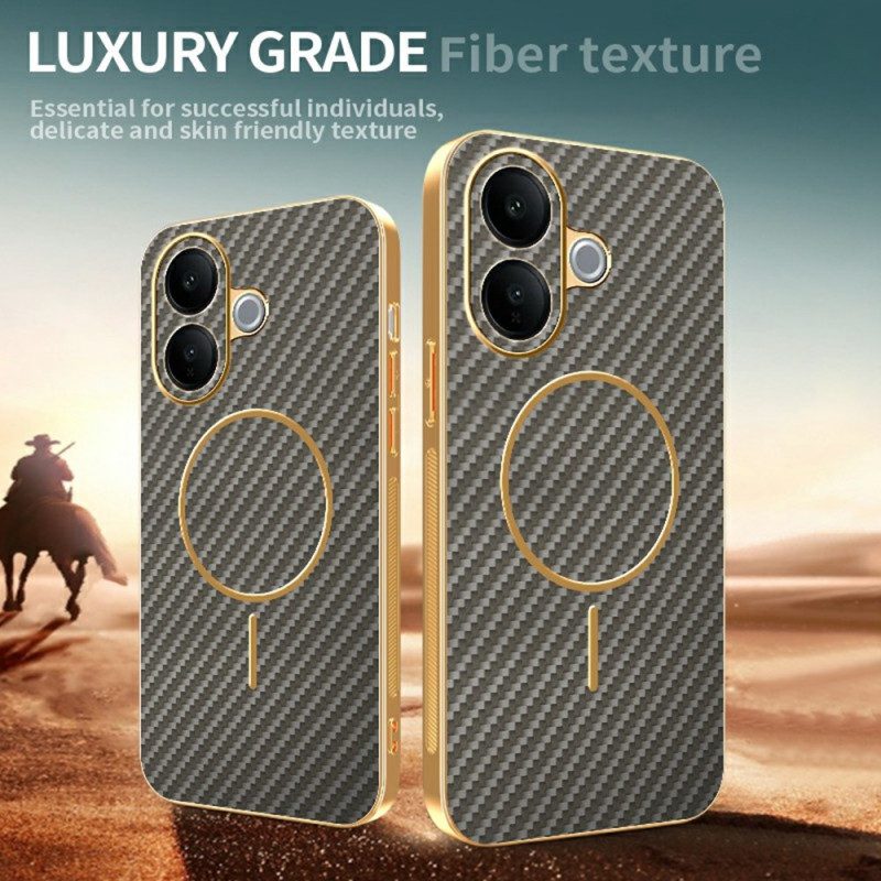 Skal För Vivo V60 Lite Kolfiberstruktur