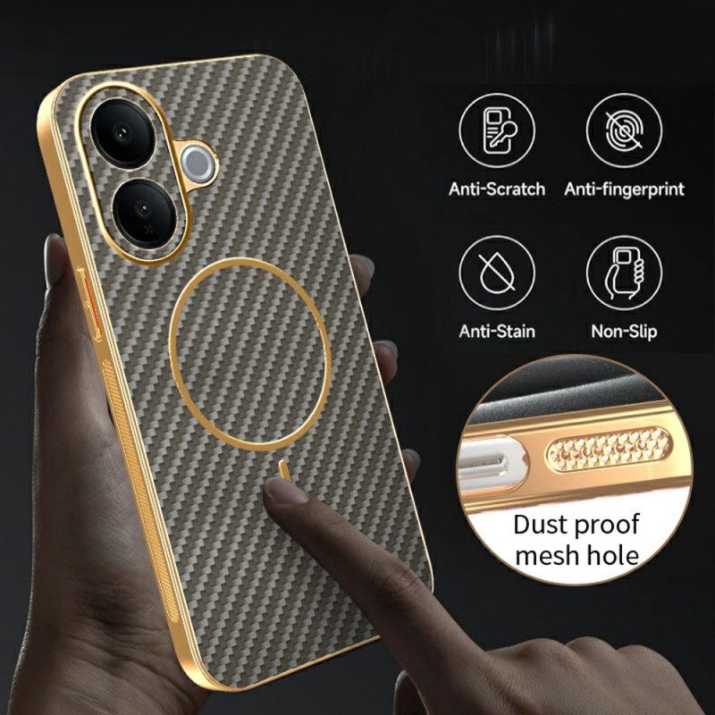 Skal För Vivo V60 Lite Kolfiberstruktur