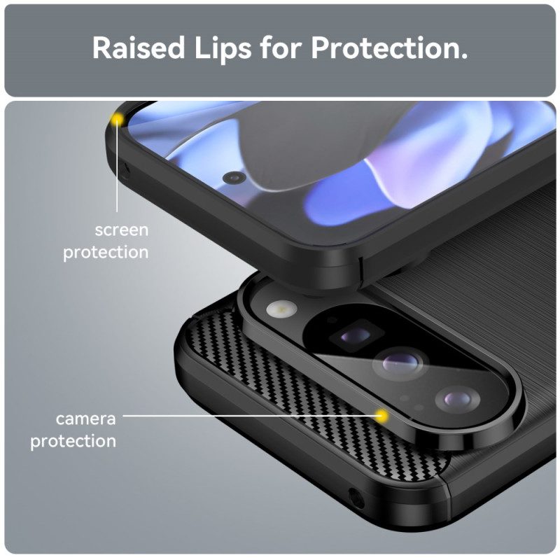 Skal Google Pixel 10 / 10 Pro Borstad Kolfiber