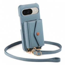 Skal Google Pixel 10 / 10 Pro Korthållare Med 9 Spegelglas Och Axelrem