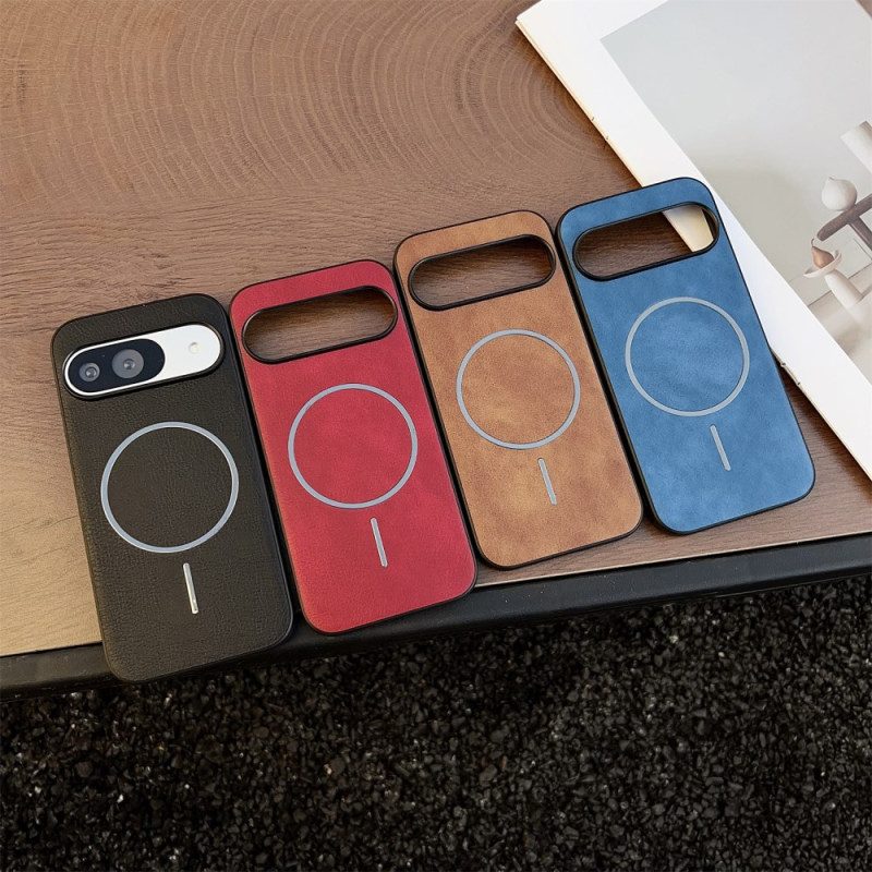 Skal Google Pixel 10 / 10 Pro Magsafe-kompatibel Lädereffekt