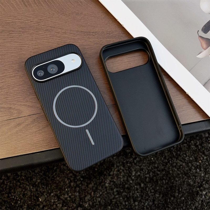 Skal Google Pixel 10 / 10 Pro Telefonfodral Magsafe-kompatibel Kolfiberstruktur