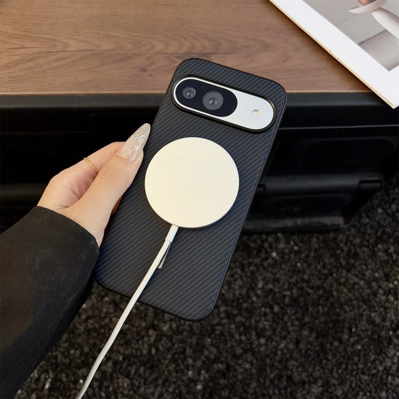 Skal Google Pixel 10 / 10 Pro Telefonfodral Magsafe-kompatibel Kolfiberstruktur
