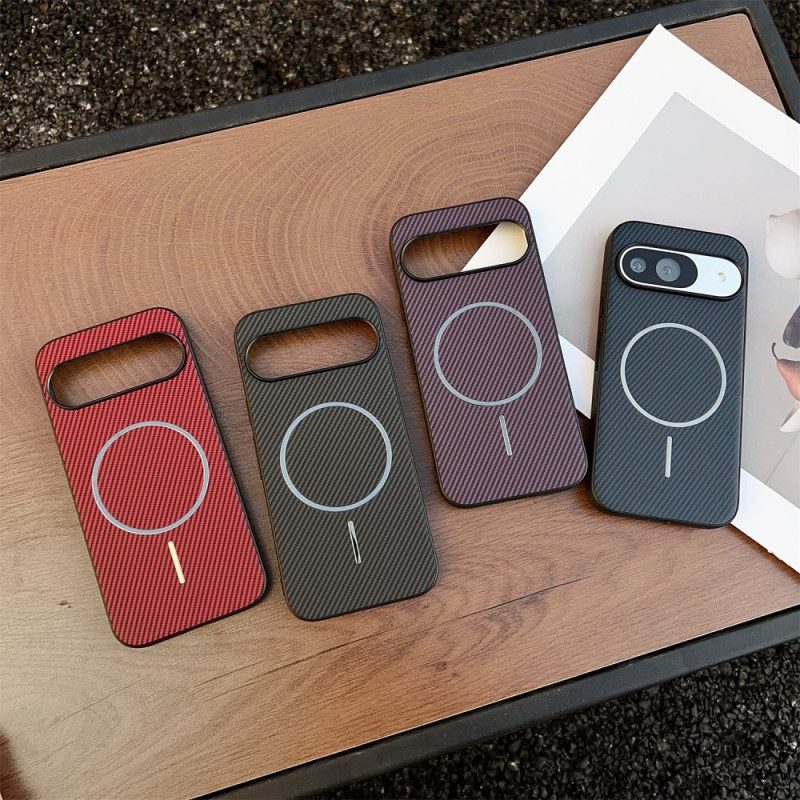 Skal Google Pixel 10 / 10 Pro Telefonfodral Magsafe-kompatibel Kolfiberstruktur