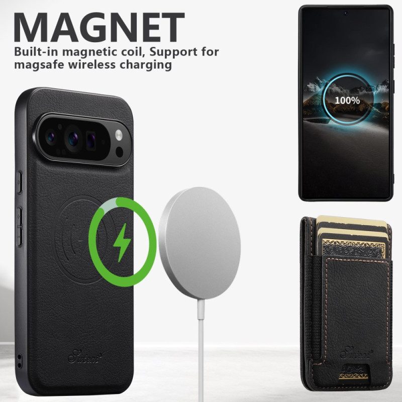 Skal Google Pixel 10 / 10 Pro Telefonfodral Suteni Magnetisk Korthållare