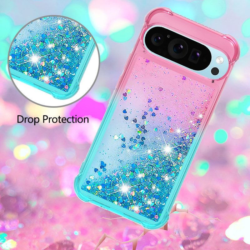 Skal Google Pixel 10 Pro Xl Telefonfodral Gradient Glitter