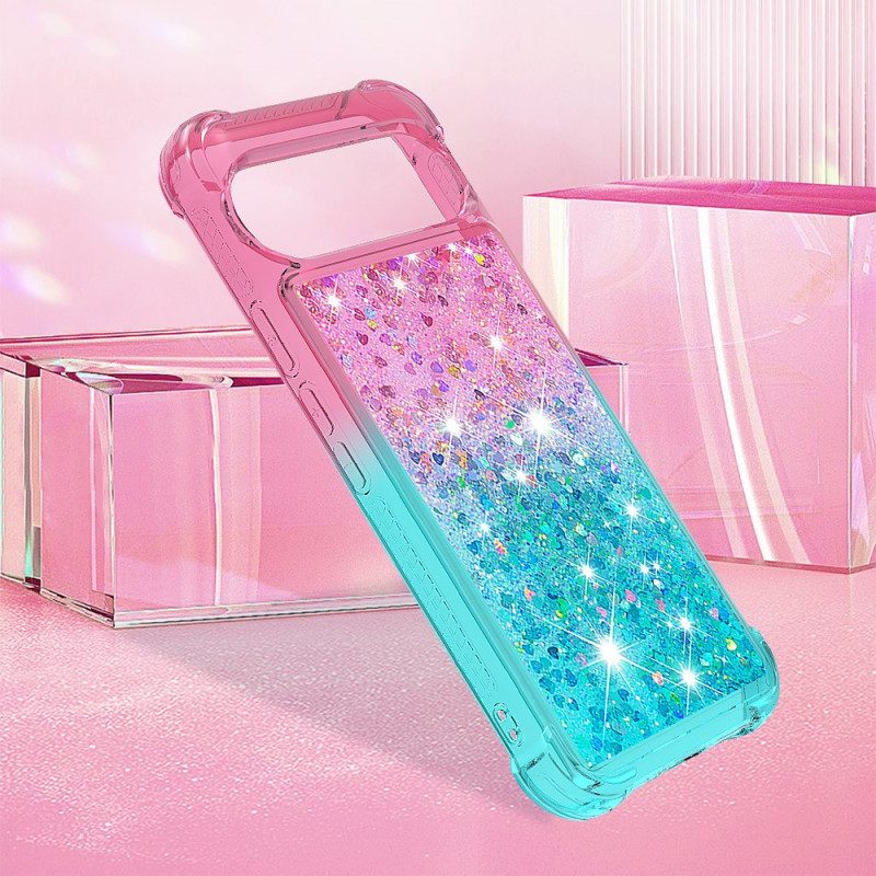 Skal Google Pixel 10 Pro Xl Telefonfodral Gradient Glitter
