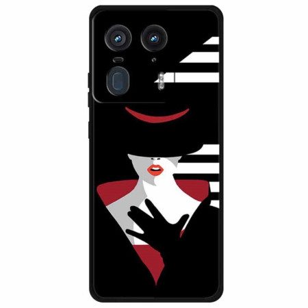 Skal Motorola Edge 50 Ultra Damen I Den Svarta Hatten