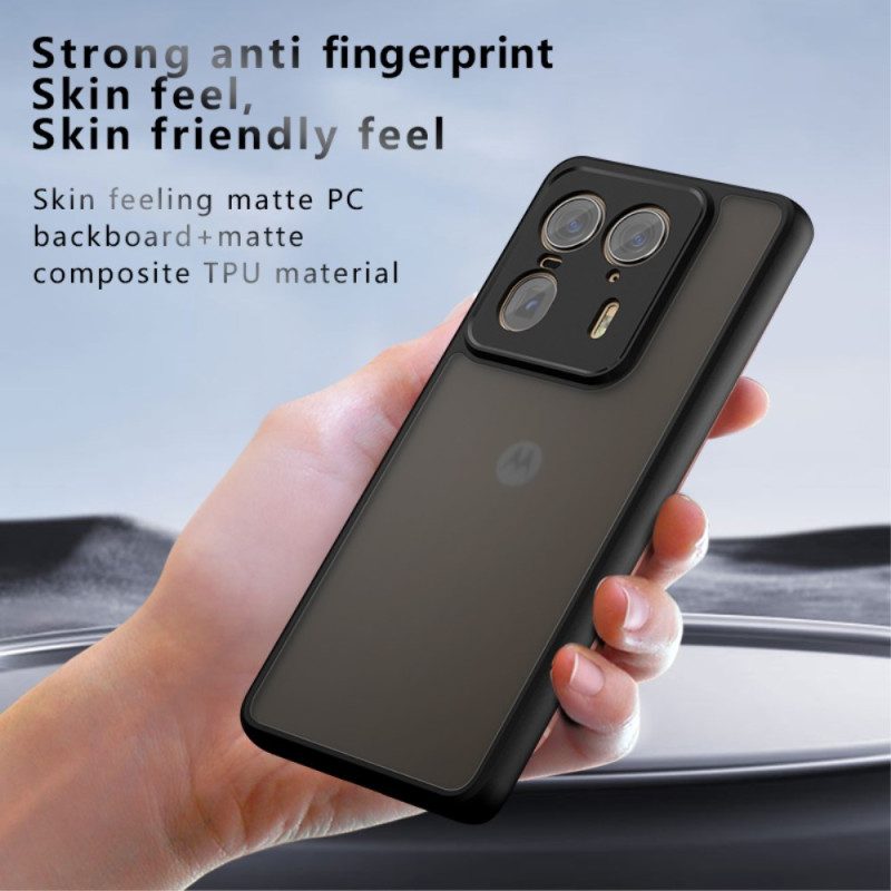 Skal Motorola Edge 50 Ultra Telefonfodral Svart Transparent