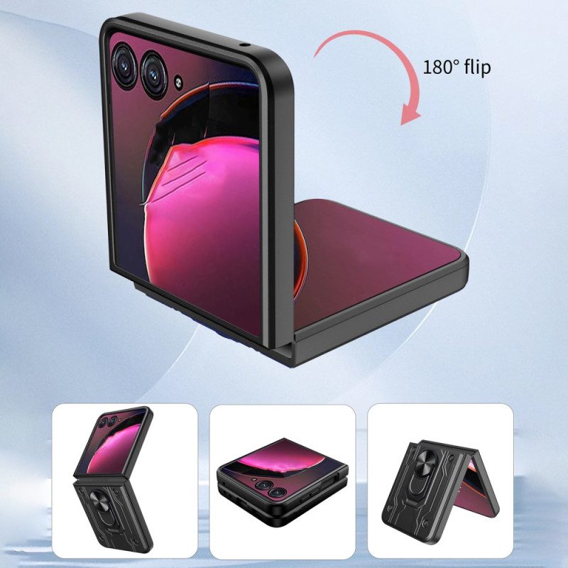 Skal Motorola Razr 50 Ultra Telefonfodral Ring-stöd