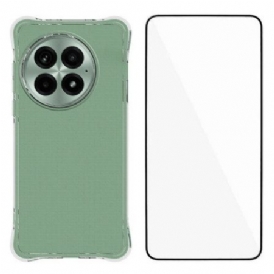 Skal Oneplus 13 Förstärkt Genomskinligt Skärmskydd Med Härdat Glas