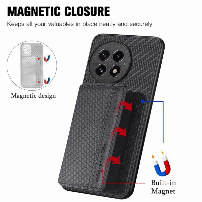 Skal Oneplus 13 Magnetisk Korthållare I Kolfiber