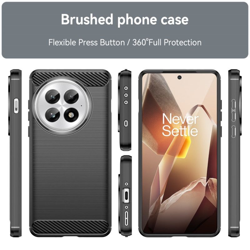 Skal Oneplus 13 Telefonfodral Borstad Kolfiber