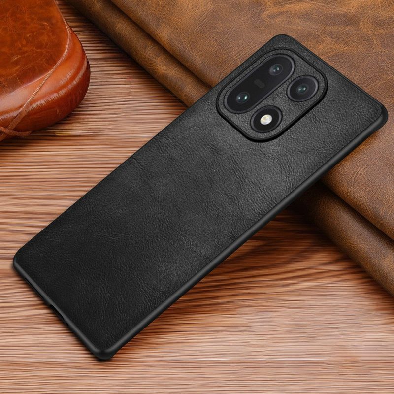 Skal Oneplus 15 Retro Lädereffekt