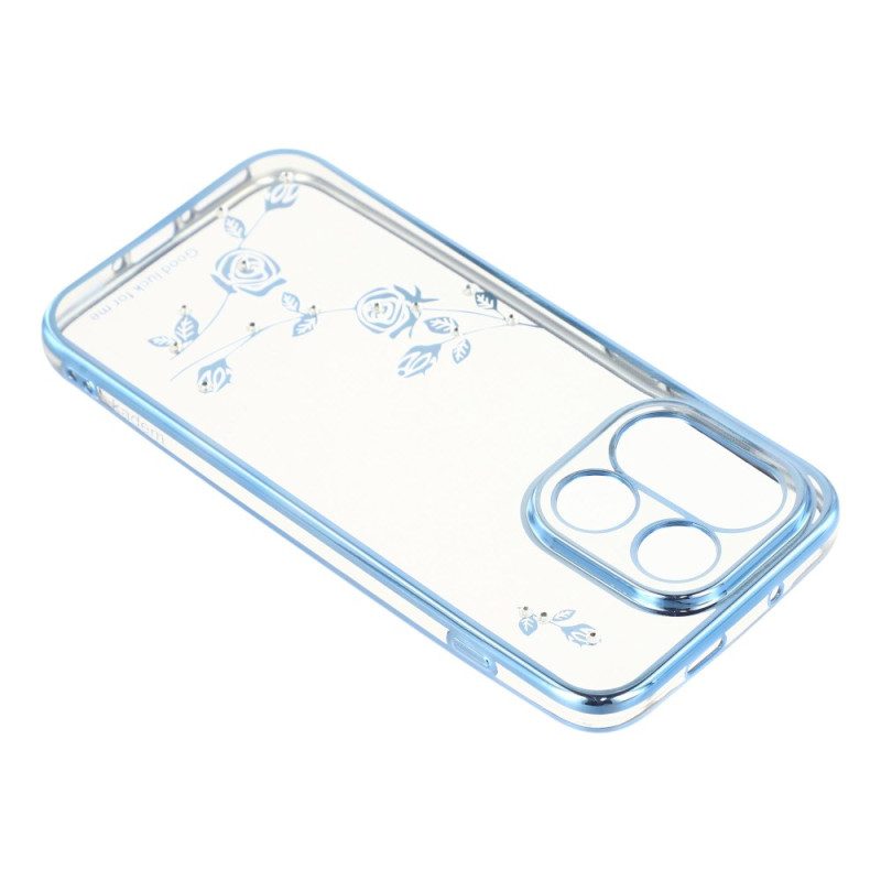 Skal Oneplus 15 Telefonfodral Kadem-blommor Och Strass