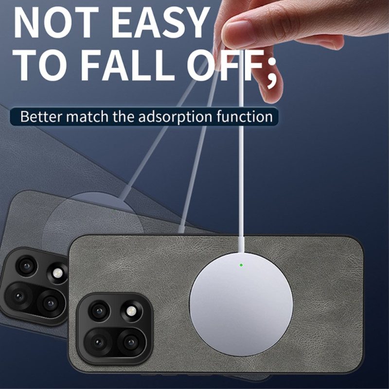 Skal Oneplus 15 Telefonfodral Magsafe-lädereffekt