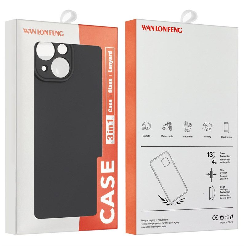 Skal Oneplus Nord 4 Matt Silikon Med Härdad Glasskärm Skydd