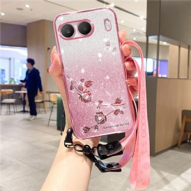 Skal Oneplus Nord 4 Strassstenar Och Paljetter Med Snodd