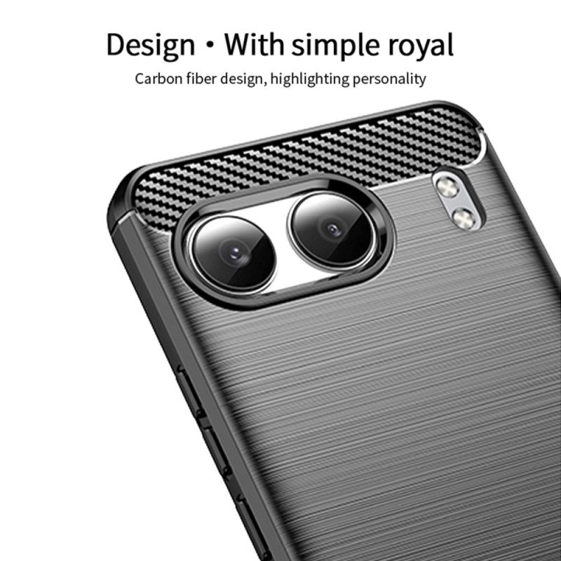 Skal Oneplus Nord 4 Telefonfodral Borstad Kolfiber
