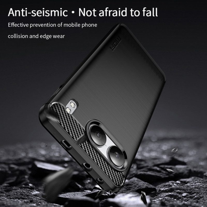 Skal Oneplus Nord 4 Telefonfodral Borstad Kolfiber