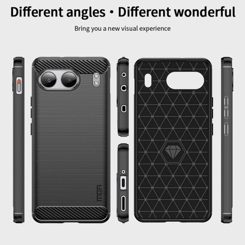 Skal Oneplus Nord 4 Telefonfodral Borstad Kolfiber