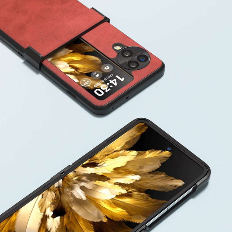 Skal Oppo Find N3 Flip Abeel Lädereffekt