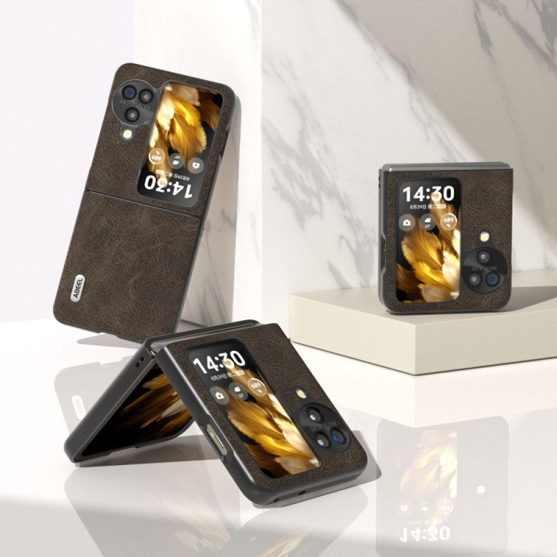 Skal Oppo Find N3 Flip Lädereffekt Vintage Abeel