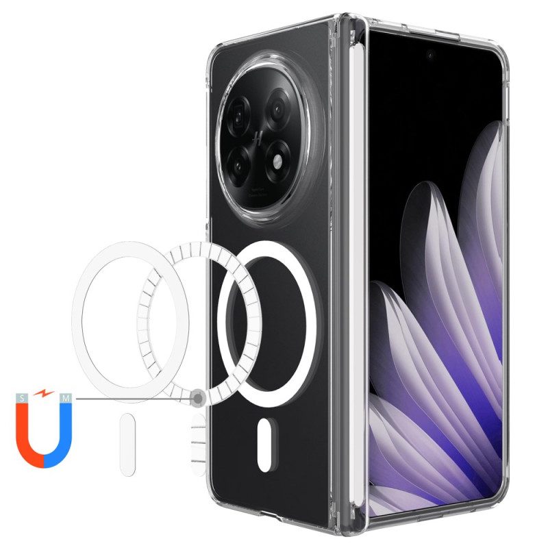 Skal Oppo Find N5 Telefonfodral Magnetisk Genomskinlig