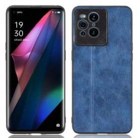 Skal Oppo Find X3 Pro Couture Lädereffekt