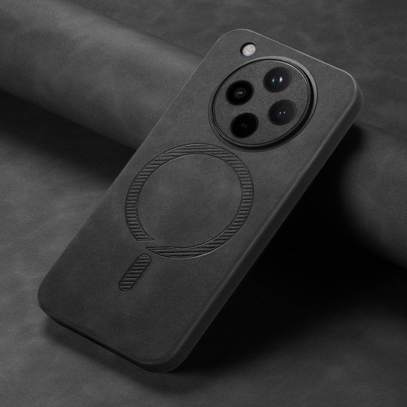 Skal Oppo Find X8 Magsafe-kompatibel Lädereffekt