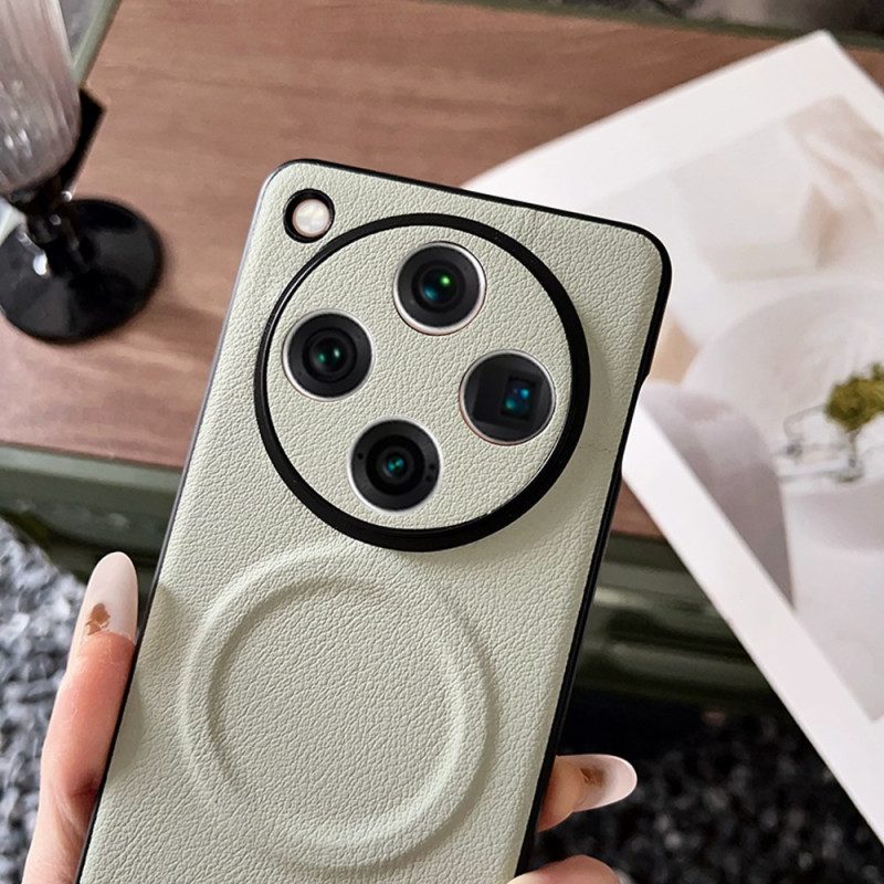 Skal Oppo Find X8 Pro Magsafe-kompatibel Lädereffekt