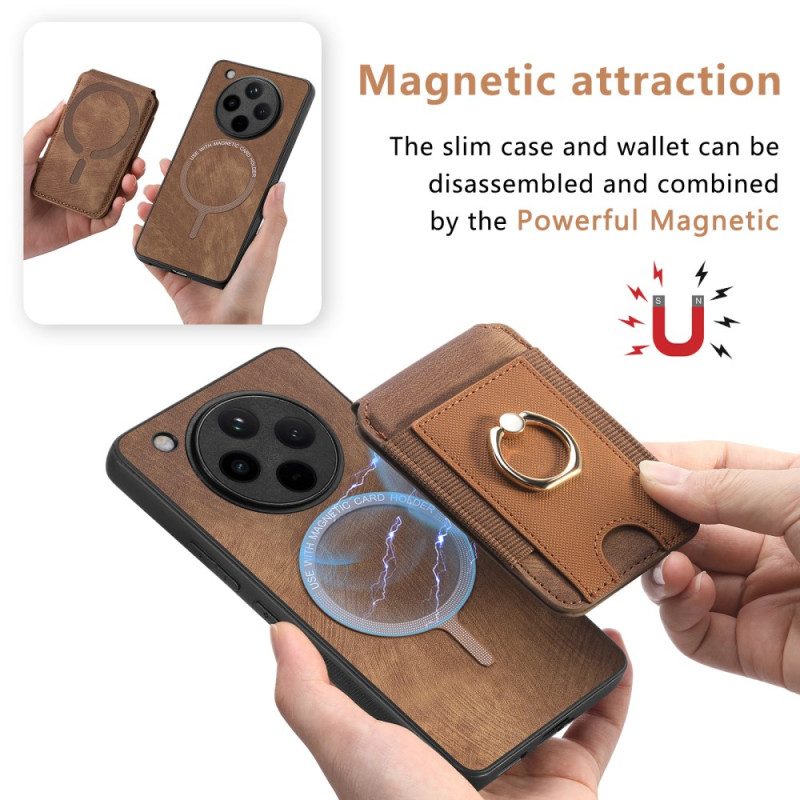 Skal Oppo Find X8 Pro Telefonfodral Fällbart Korthållare