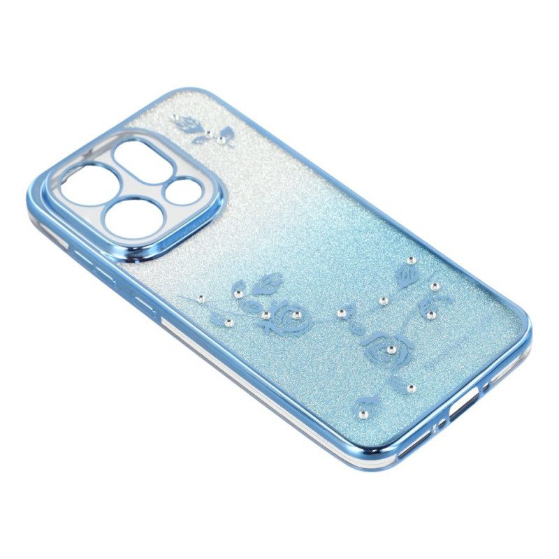 Skal Oppo Find X9 5g Kadem Blommor Och Paljetter