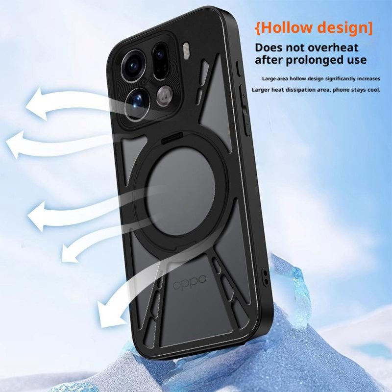 Skal Oppo Find X9 5g Roterande Magnetisk Fäste Och Värmeavledning