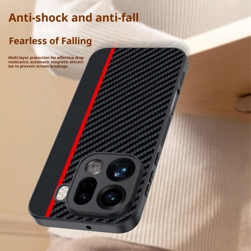 Skal Oppo Find X9 Pro 5g Telefonfodral Stel Med Kolfiberstruktur