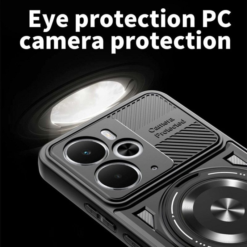 Skal Realme 14 5g Telefonfodral Magnetisk Med Roterande Stativ