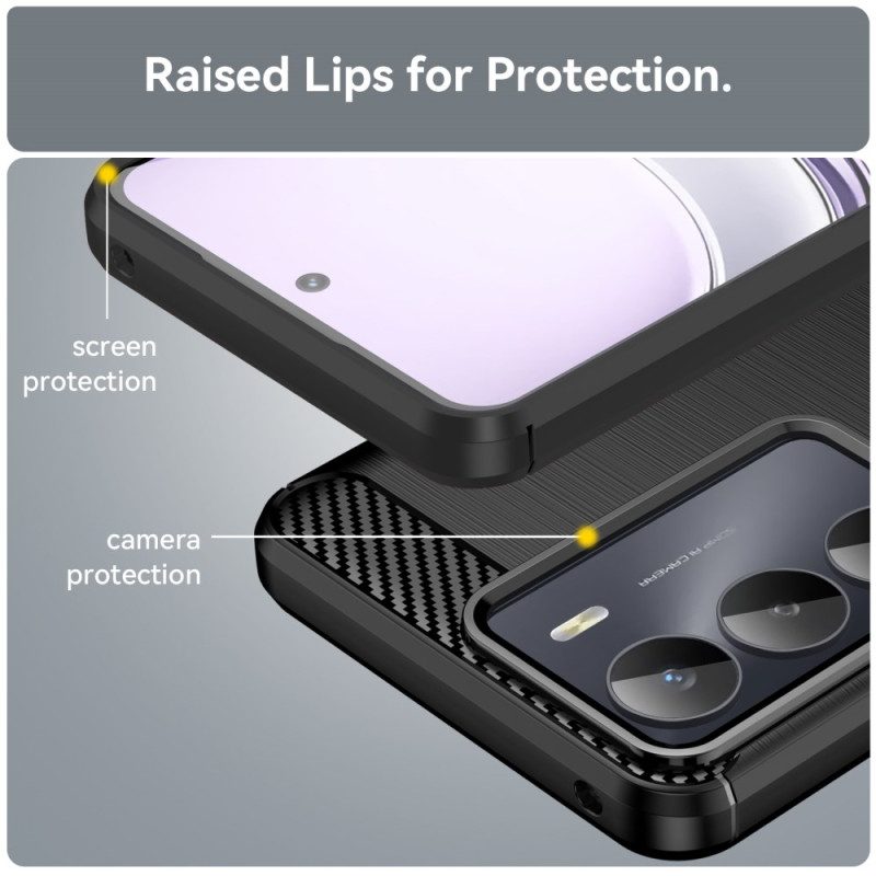 Skal Realme 14x 5g Borstad Kolfiber