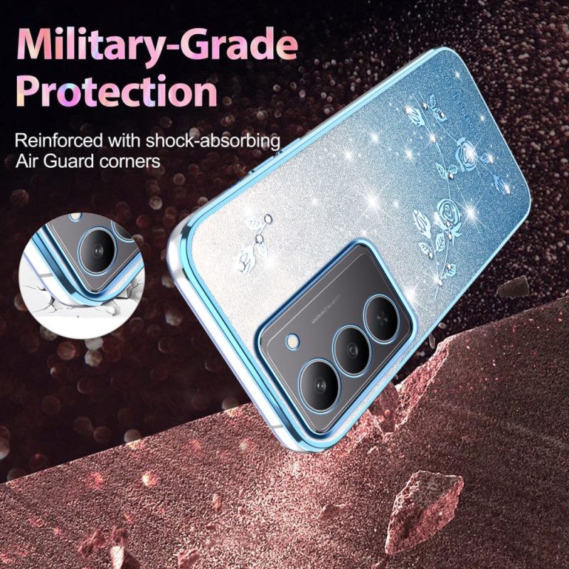 Skal Realme 14x 5g Kadem Blommor Och Strass