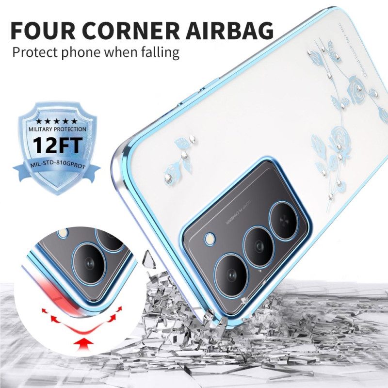 Skal Realme 14x 5g Kadem Blomsterdekorationer Och Strass