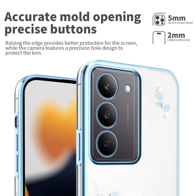 Skal Realme 14x 5g Kadem Blomsterdekorationer Och Strass