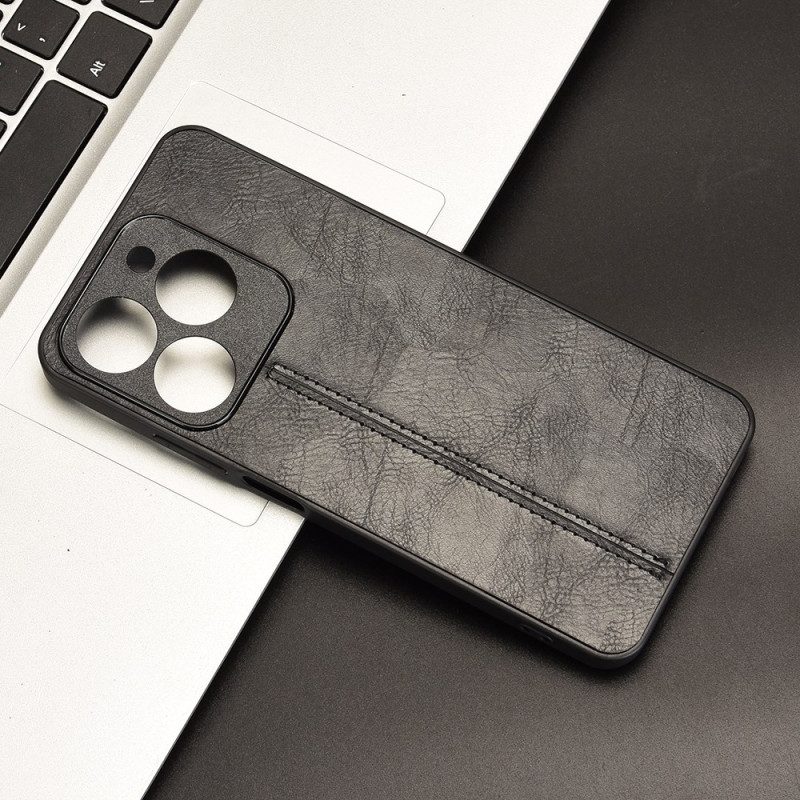 Skal Realme C63 Sydd Lädereffekt