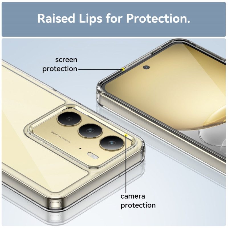 Skal Realme C75 Transparent Med Skärmskydd I Härdat Glas