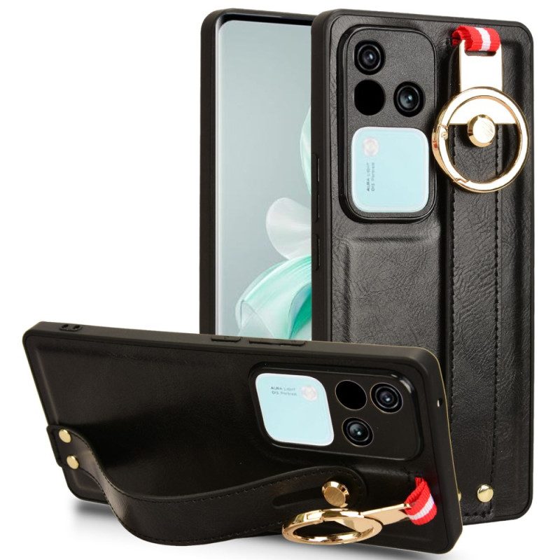Skal Vivo V30 5g Telefonfodral Manuell Rem Och Ring