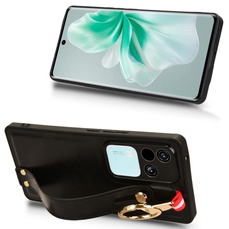 Skal Vivo V30 5g Telefonfodral Manuell Rem Och Ring