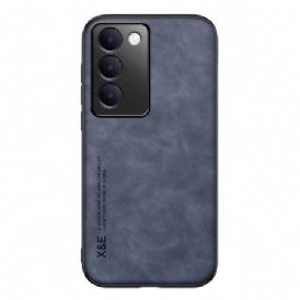 Skal Vivo V40 Se 5g Telefonfodral Lädereffekt